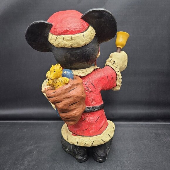 Disney Poliwoggs 9" Santa Mickey Vintage Holiday Sculpture Figurine - Picture 3 of 7